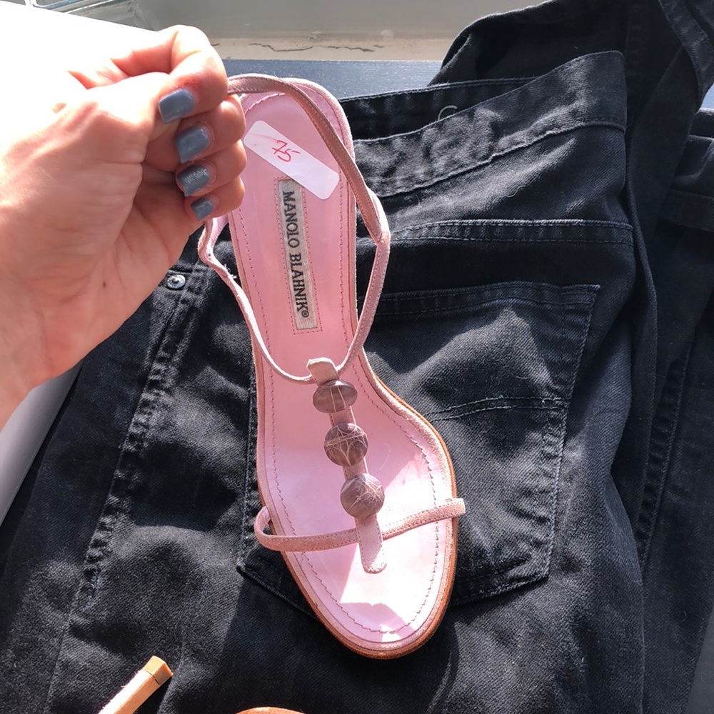 Manolo Blahnik purple/pink Heels!